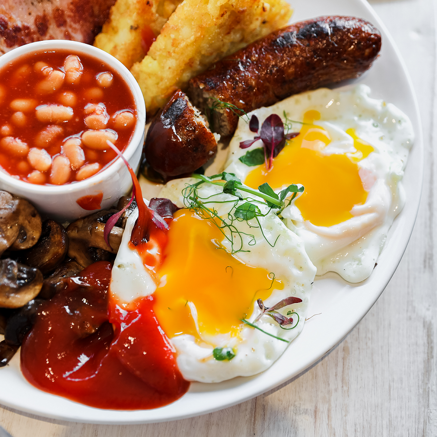 Breakfast at Tuckton Tea Gardens